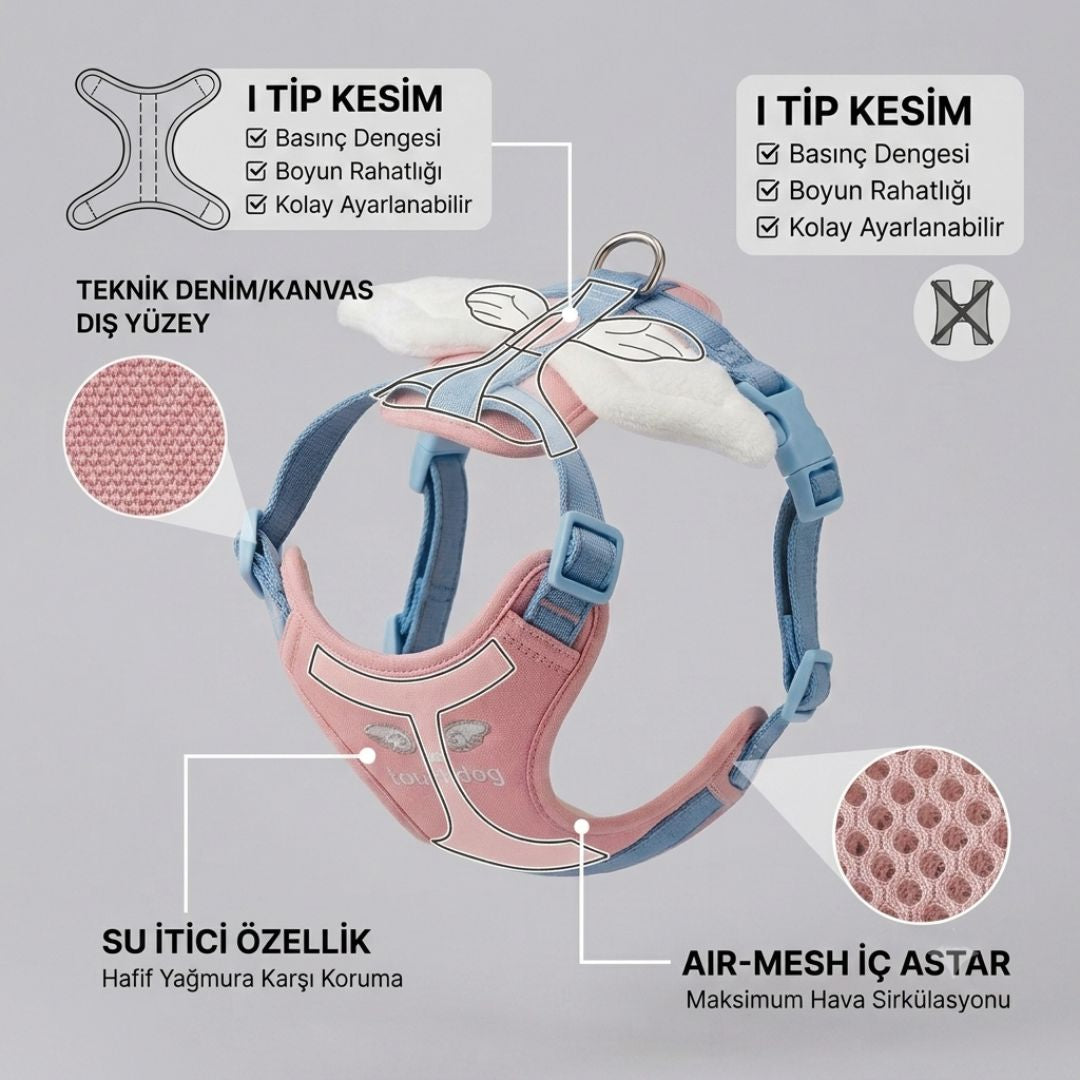 Angel Wing Göğüs Tasması & Seti